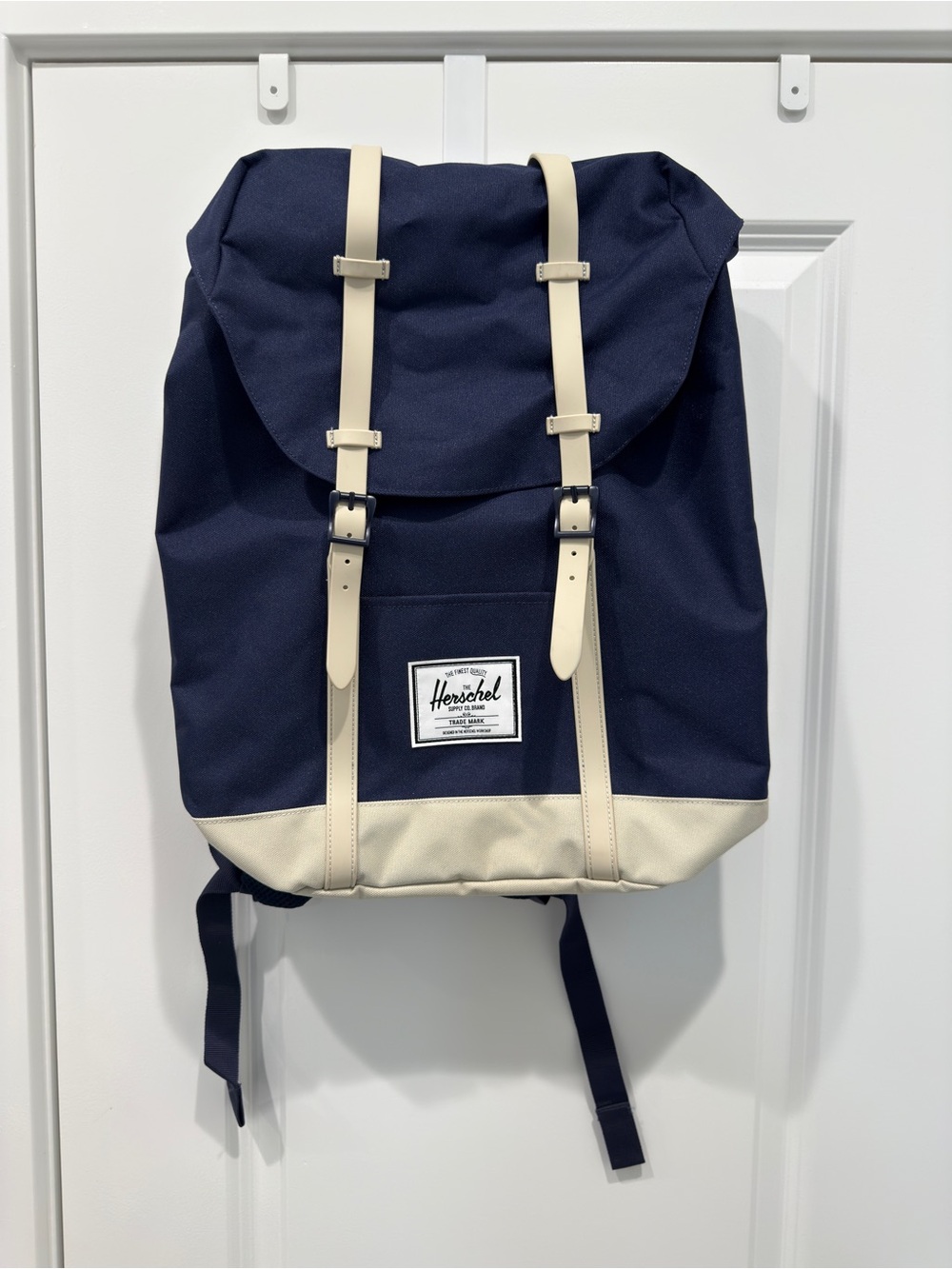 Herschel Supply Company Navy and Cream Classic Flap Backpack